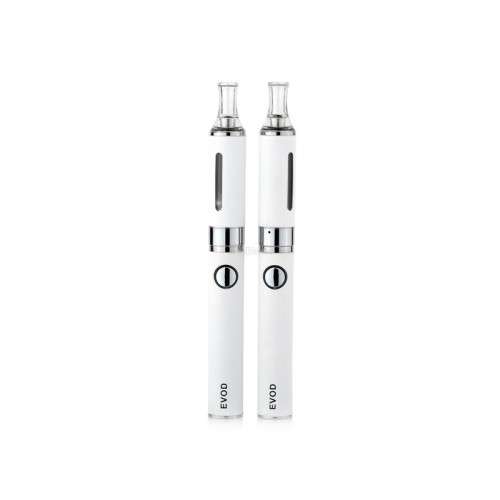 Electronic Cigarette (Vape) Dual EVOD Pack Set + Charger (White)