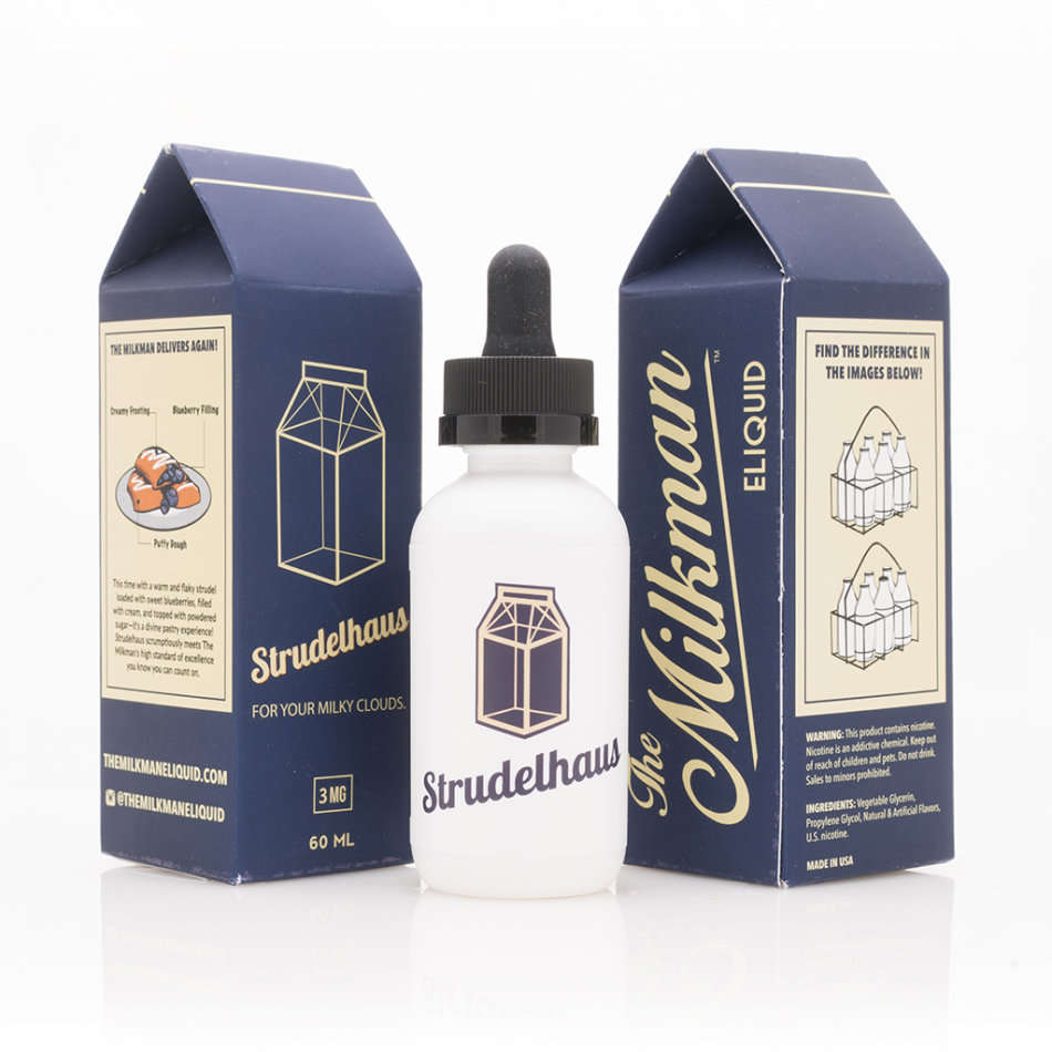 STRUDELHAUS BY THE MILKMAN E-Liquid/Vape Juice/Smoke Juice 30ml 3mg Clone