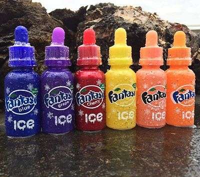 Fantasi Ice Funta/Fanta E-liquid/Vape Juice/Smoke Juice - Blue 30ml 3mg Clone