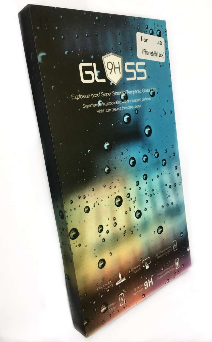 4D iPhone 7/7s Plus Full Cover 3D Curved Edge to Edge Tempered Glass Screen Protector(White & Black)