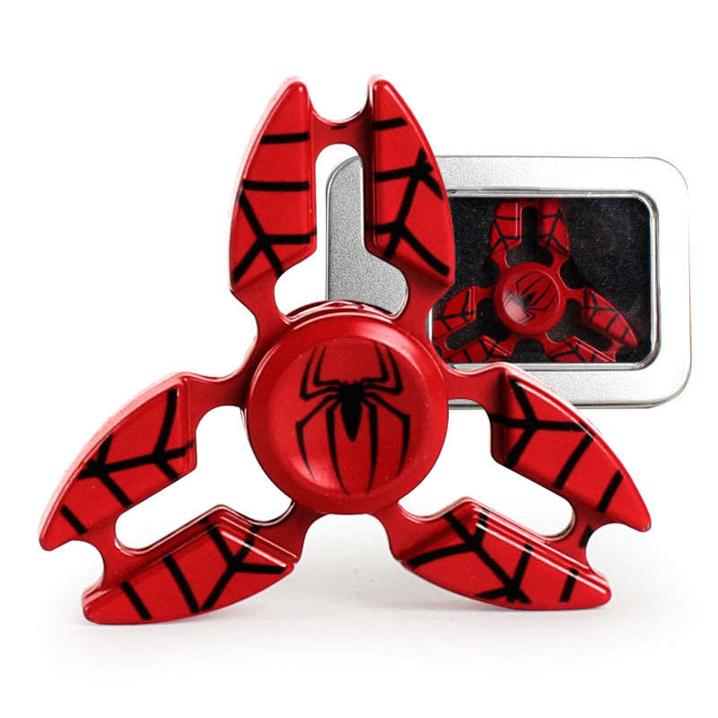 Fidget Spinner Marvel Spiderman Superman Captain America Hand Finger Spinner Metal Alloy Spider Man