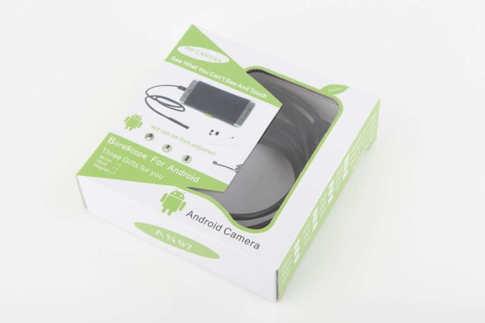 Endoscope Borescope Inspection Camera Micro USB Android and PC HD 6 LED 7mm Lens Waterproof 2m