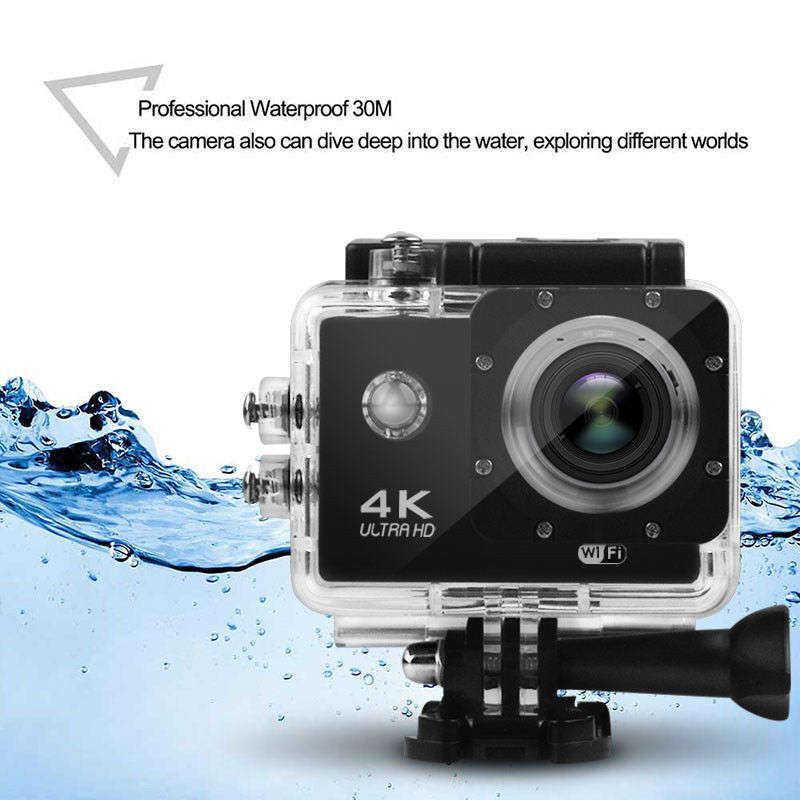Ultra HD 4K Sport Action Waterproof Camera WIFI GoPro Style Dash Cam Camera with Accessories Kit