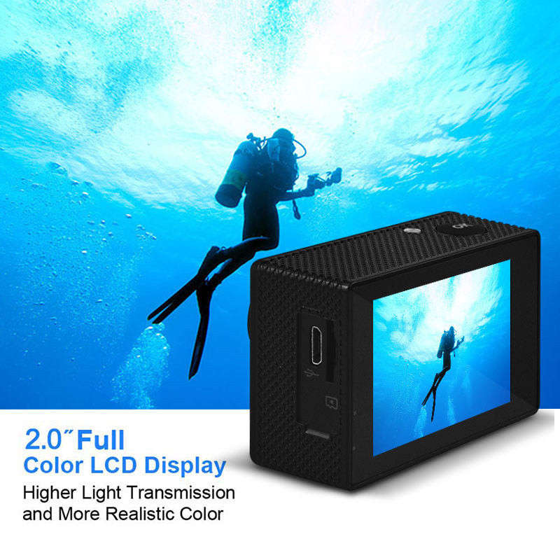 Ultra HD 4K Sport Action Waterproof Camera WIFI GoPro Style Dash Cam Camera with Accessories Kit