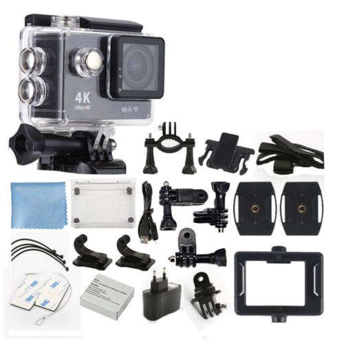 Ultra HD 4K Sport Action Waterproof Camera WIFI GoPro Style Dash Cam Camera with Accessories Kit