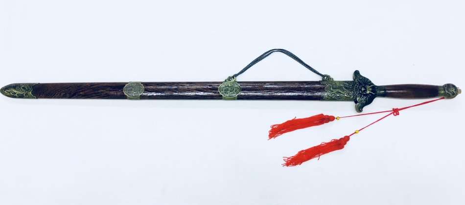Chinese Tai Chi Style Long Straight Sword Metal Steel Dragon Martial Arts Sword