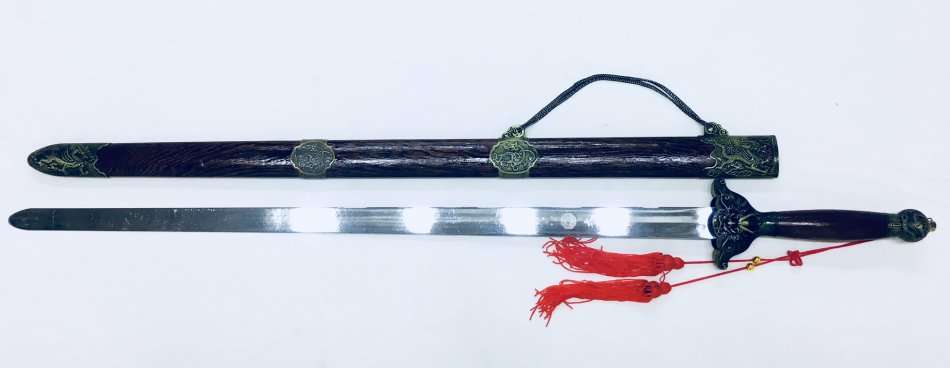 Chinese Tai Chi Style Long Straight Sword Metal Steel Dragon Martial Arts Sword