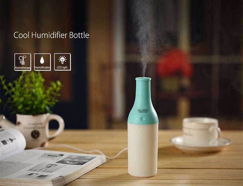 USB Portable Household Car Home Mini Bottle Lamp Humidifier Aromatherapy Steam Diffuser Mist