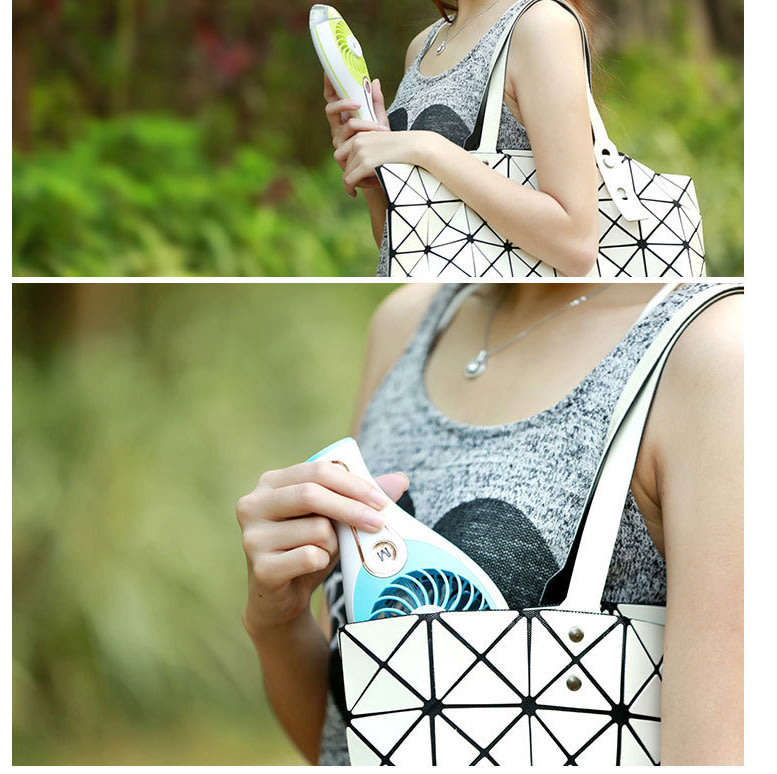 Portable Humidifier Cooling Fan Handheld USB Rechargeable Misting Spray Diffuser Air Conditioning