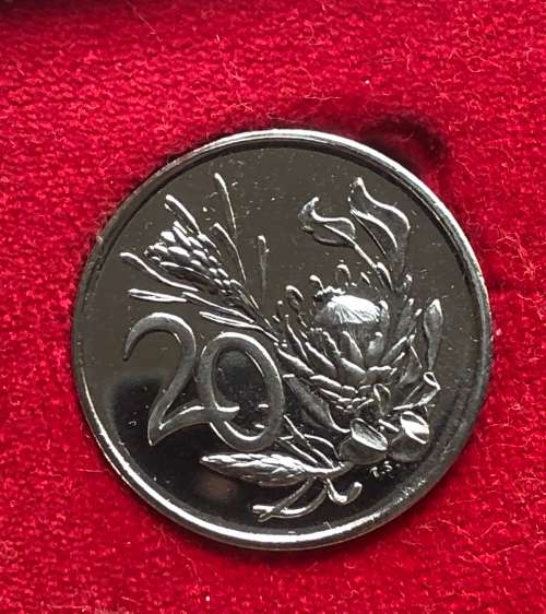 1973 South Africa Partial Proof Coin Set - 50, 20, 10, 5, 2, 1 and 1/2 Cents