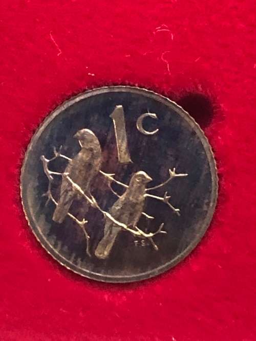 1983 South Africa Partial Proof Coin Set - 50, 20, 10, 5, 2, 1 & 1/2 Cents