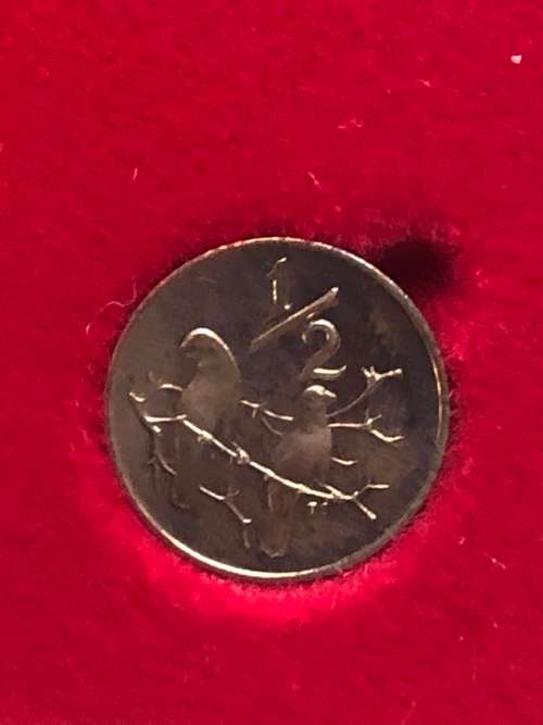 1983 South Africa Partial Proof Coin Set - 50, 20, 10, 5, 2, 1 & 1/2 Cents