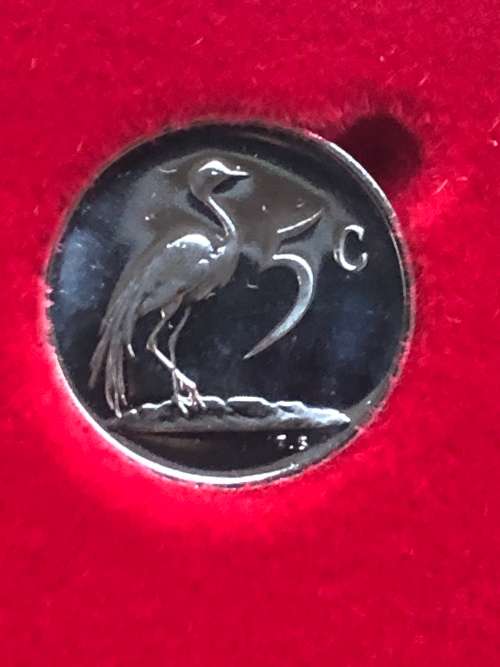 1983 South Africa Partial Proof Coin Set - 50, 20, 10, 5, 2, 1 & 1/2 Cents