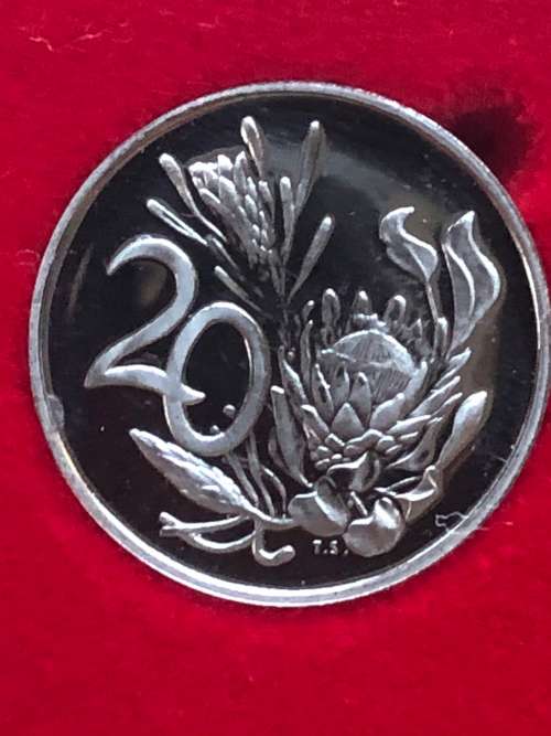 1983 South Africa Partial Proof Coin Set - 50, 20, 10, 5, 2, 1 & 1/2 Cents