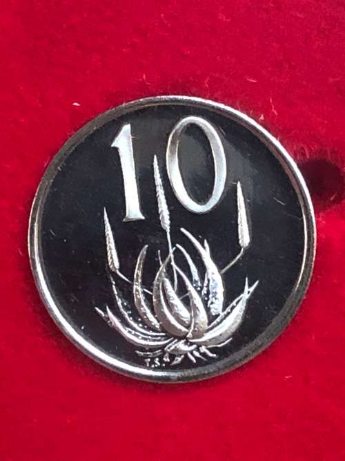 1983 South Africa Partial Proof Coin Set - 50, 20, 10, 5, 2, 1 & 1/2 Cents