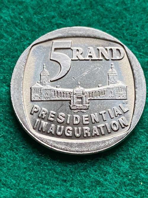 1994 South Africa R5 - Presidential Inauguration. Uncirculated coins.