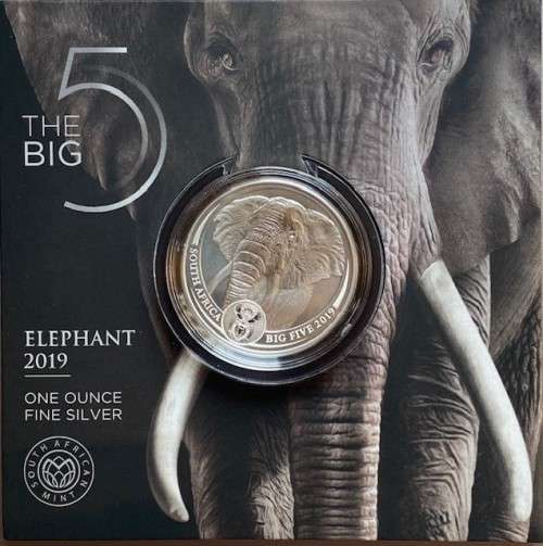 *** The Big Five `Elephant` R5 1 oz Silver Coin. Limited Mintage of 15,000. ***