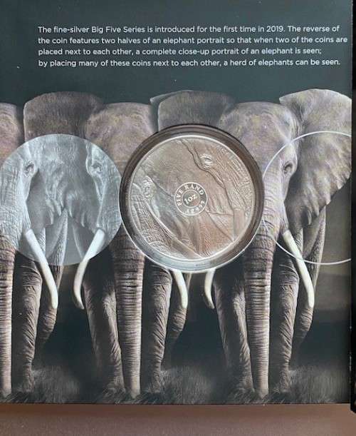 *** The Big Five `Elephant` R5 1 oz Silver Coin. Limited Mintage of 15,000. ***