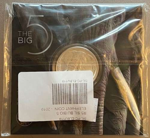 *** The Big Five `Elephant` R5 1 oz Silver Coin. Limited Mintage of 15,000. ***