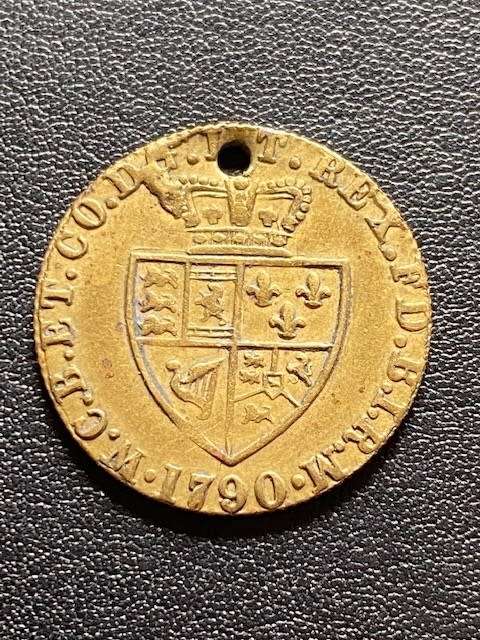 Great Britain Gold 1 Guinea George III  1790 Counterfeit