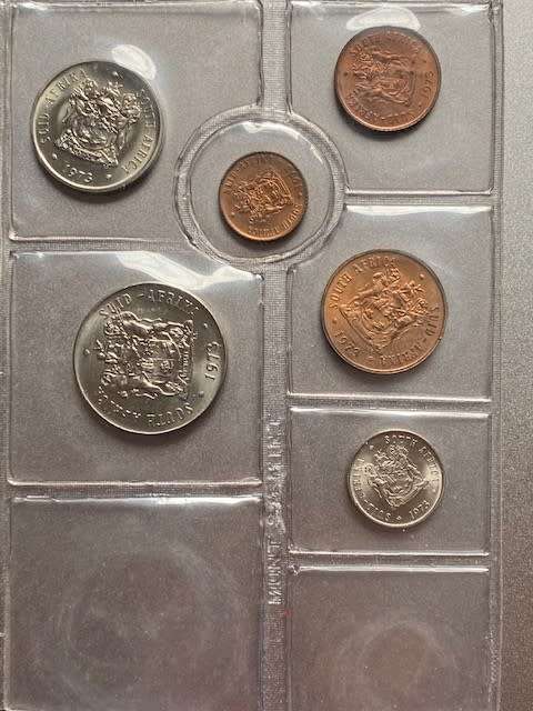 1973 Partial UNC set, no R1 or 10 cent