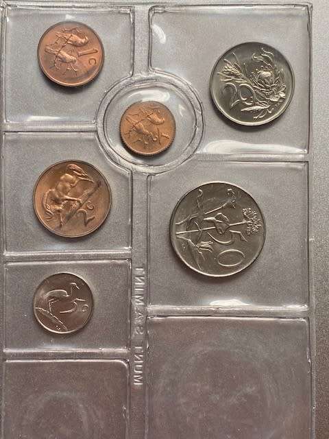 1973 Partial UNC set, no R1 or 10 cent