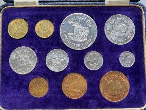 ZAR - Full set, 1986 Gold Reef City ZAR Tokens in Box