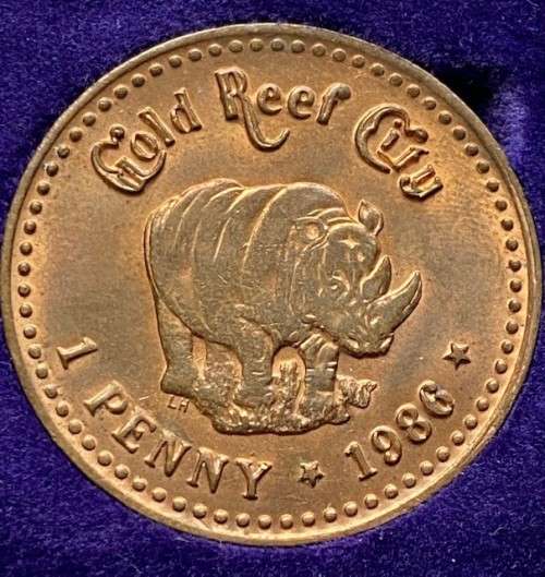 ZAR - Full set, 1986 Gold Reef City ZAR Tokens in Box