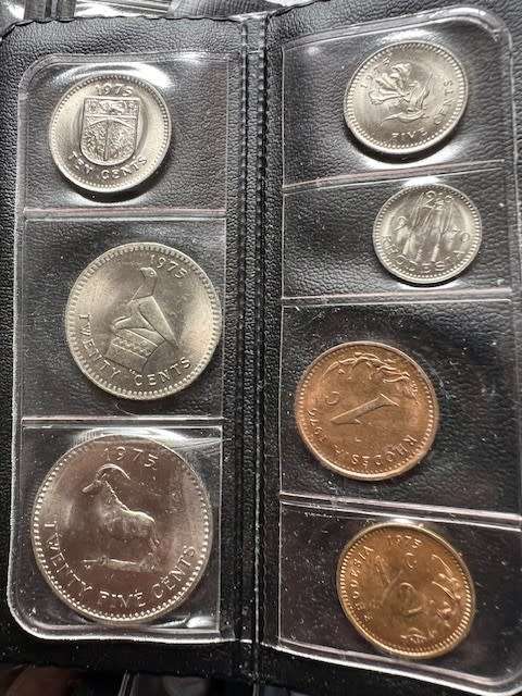 Rhodesia Coin set in Black Folder