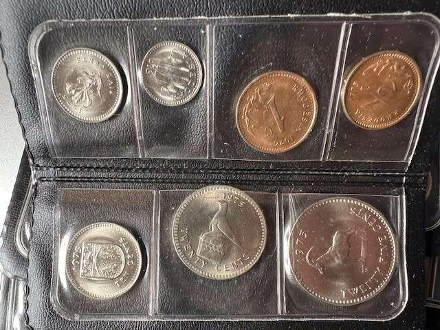 Rhodesia Coin set in Black Folder