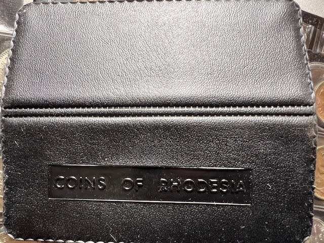Rhodesia Coin set in Black Folder