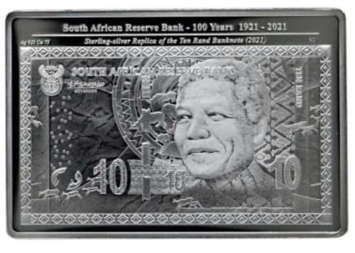 2021 SARB Centenary Limited-Edition Commemorative Sterling Silver Medallion (28.70 gram)