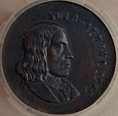 *****1965 AFRIKAANS 1 CENT***** Very Rare coin. Limited Mintage of only 846 coins!