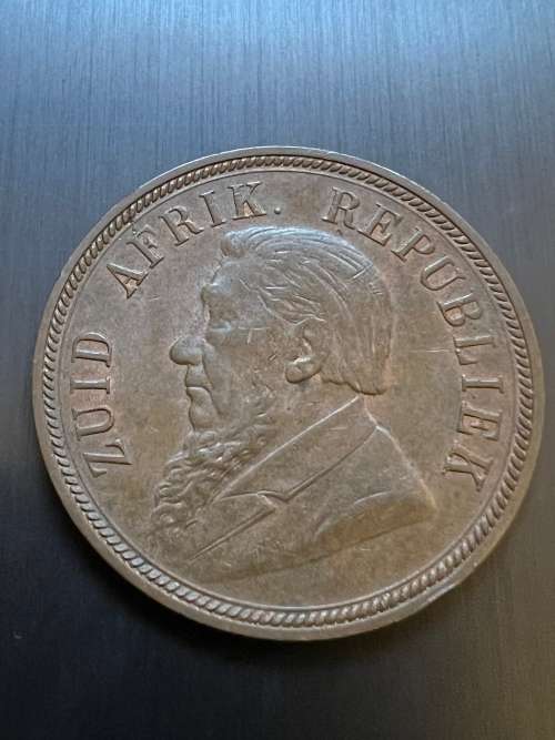 1898 ZAR Penny. Mintage 262,830
