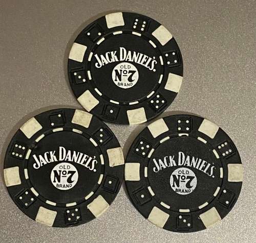 Jack Daniels Casino Chips - Set of 3 chips