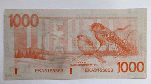 Hell Bank Note (1000) or so called Hell Money.