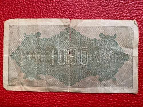 REICHSBANKNOTE, Germany issued 15 September 1922