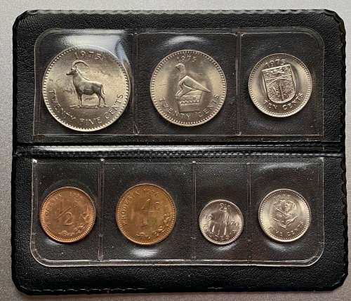 Rhodesia Coin Set In Folder
