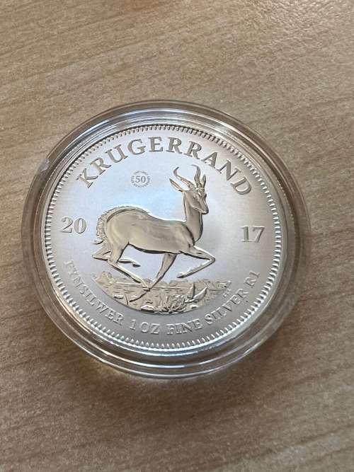 2017 Silver Krugerrand. 1st Year Of Issue And Limited Mintage 1 Million