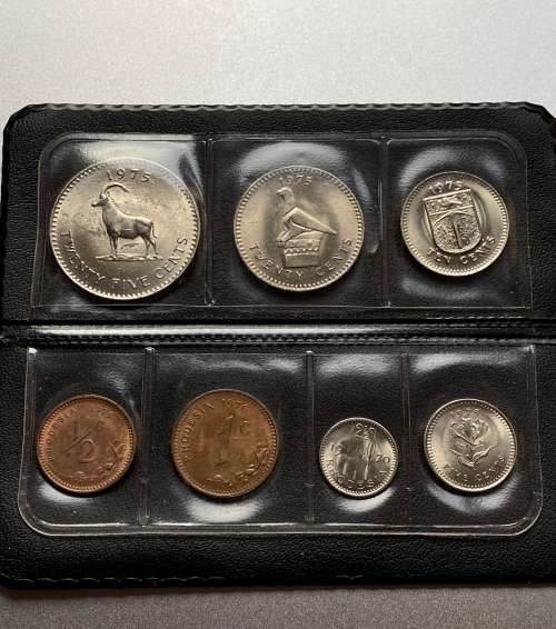 Rhodesia Coin Set In Folder