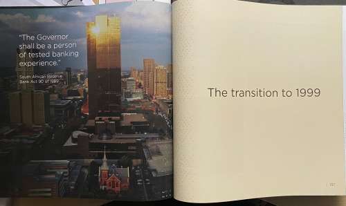 SOUTH AFRICA RESERVE BANK, 100 YEAR JOURNEY 1921-2021 - HARD COVER BOOK, OVER 200 PAGES