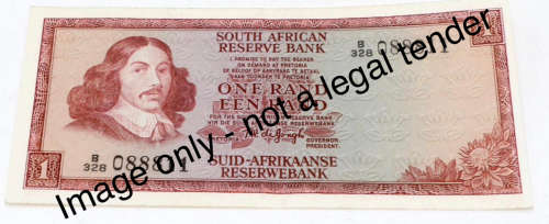 South Africa Bank Notes. Set of 4 notes. One Of Each, R10, R5, R2 and R1 notes. All in VF condition.