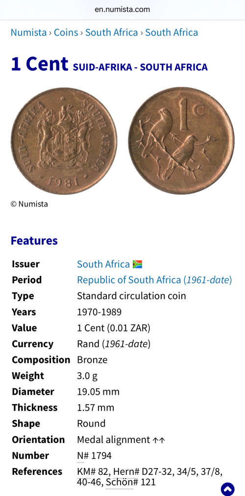 1981 Partial Proof Set - Includes 1/2c - 50c in SA Mint Box. Brilliant Proof Coins.