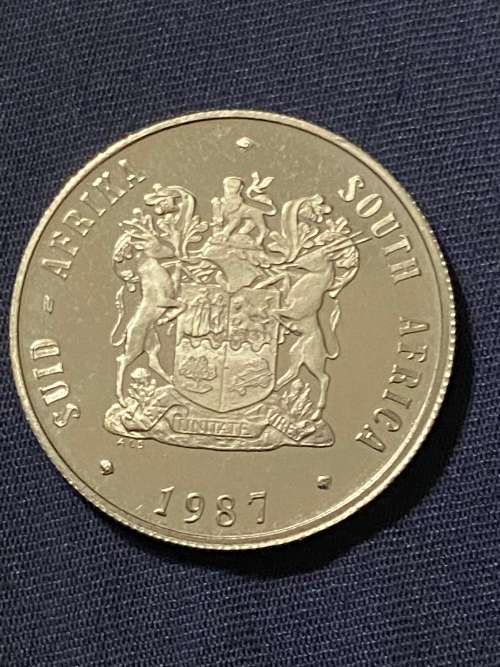 1987 South Africa Nickel R1 Proof Coin