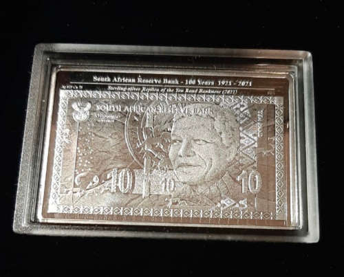 2021 SARB Centenary Limited-Edition Commemorative Sterling Silver Medallion (28.70 gram)