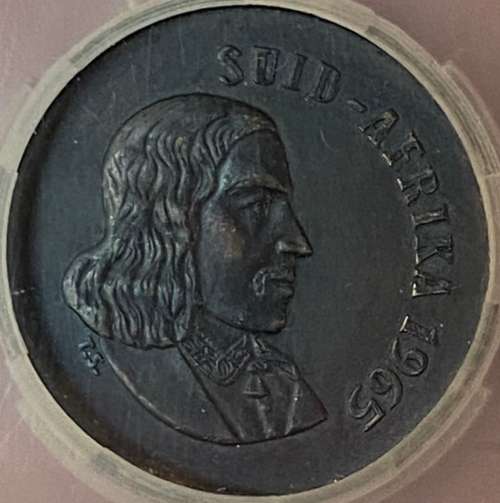 *****1965 AFRIKAANS 1 CENT***** Very Rare coin. Limited Mintage of only 846 coins!