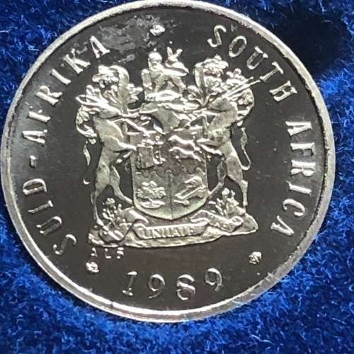 1989 Proof Set. TWO R1s (1 Silver) and RARER 5 cent