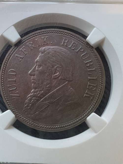 1898 ZAR Bronze Penny. Mintage 262,830