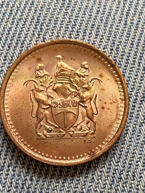 1970 Rhodesia 1 cent Uncirculated coin