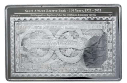 2021 SARB Centenary Limited-Edition Commemorative Sterling Silver Medallion (28.70 gram)